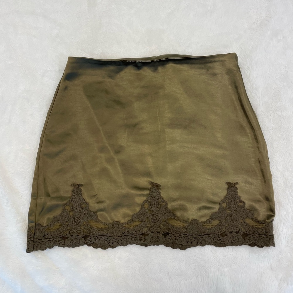 Urban Outfitters Silky lace skirt